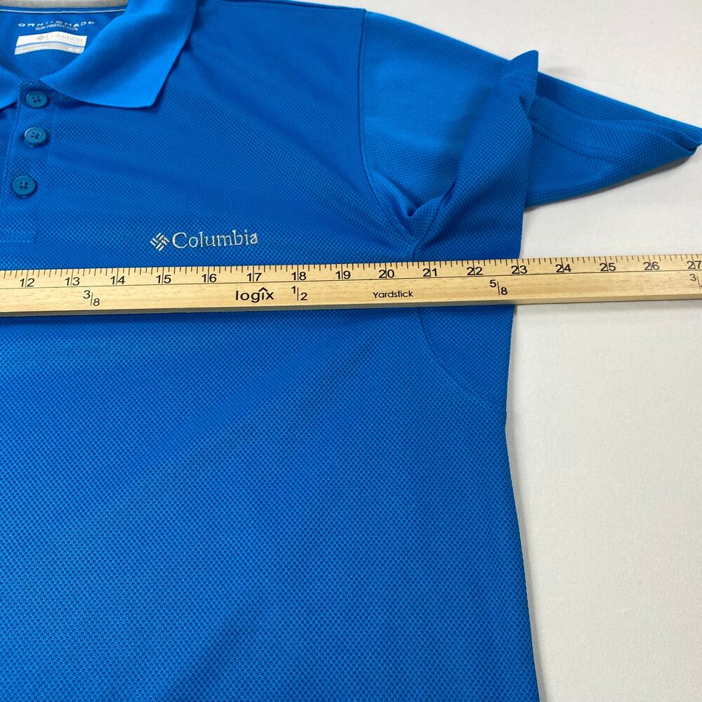Columbia Omni‑Shade Polo Men’s M Blue – Performance Sun Protection - Picture 4 of 7